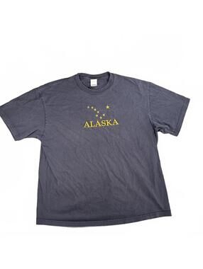 Vintage Alaska Flag Embroidered Tee - Intex Tag (Size 2XL)